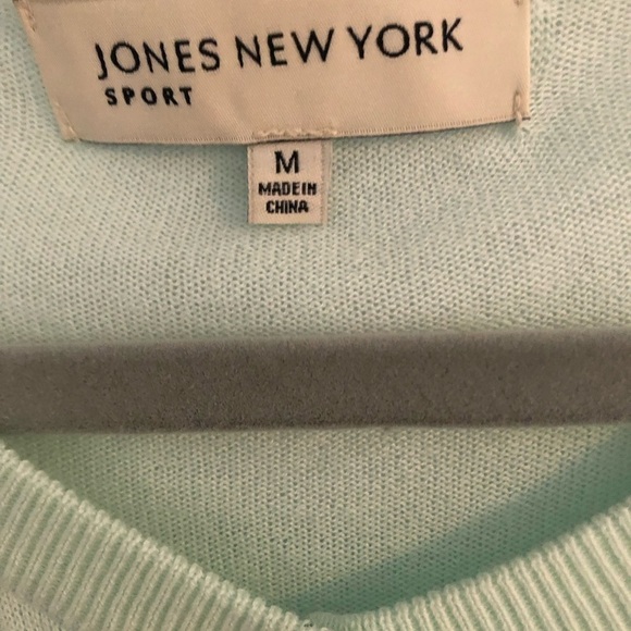 Jones New York Mary Jane Mint Green 3/4 Sleeve button up  Cardigan - Picture 9 of 12